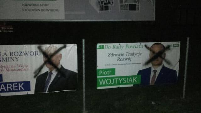 Photo of Ktoś zniszczył banery wyborcze