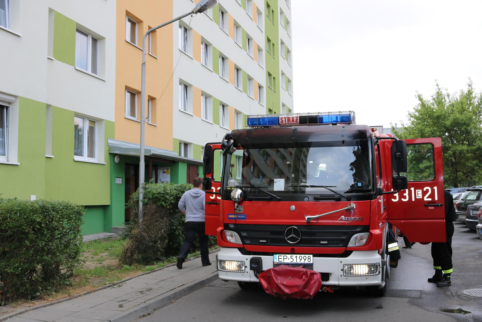 Photo of Interwencja strażaków w wieżowcu przy Belzackiej