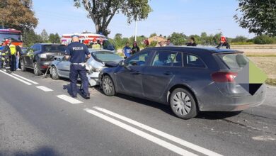 Photo of Zderzenie 4 pojazdów na DK12 w Poniatowie