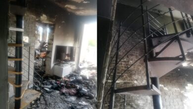 Photo of Pożar w mieszkaniu przy Leonarda w Piotrkowie – ZDJĘCIA, FILM