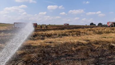 Photo of 13 zastępów strażaków walczyło z pożarem rżyska – ZDJĘCIA Z DRONA