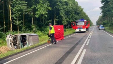 Photo of Śmiertelny wypadek na DK74 w Sulejowie. Starszego mężczyzny nie udało się uratować