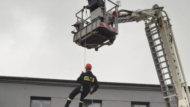 Photo of Strażacy ćwiczyli akcje ratunkowe na wysokościach