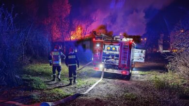 Photo of Pożar domu w Kamocinie. Nie żyje jedna osoba