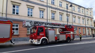 Photo of Pożar na poczcie głównej w Piotrkowie