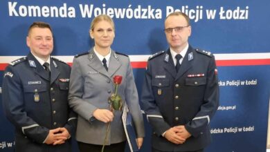 Photo of Policjantka z komisariatu w Wolborzu z nagrodą marszałka