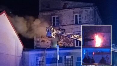 Photo of Pożar w budynku piekarni przy Jerozolimskiej w Piotrkowie – ZDJĘCIA, FILM