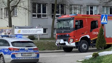 Photo of Pożar z szkole w Sulejowie. Ponad 30 osób ewakuowano