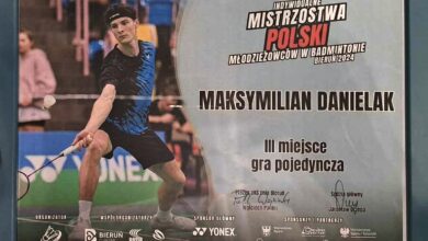 Photo of Maksymilian Danielak z brązowym medalem Mistrzostw Polski U23